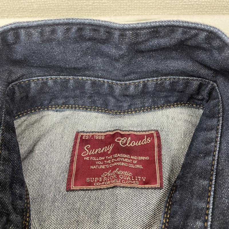 サニークラウズ Sunny clouds ワンピース ロングスカート デニム シャツ ロング ワンピース ボタン Aライン CS-720-566 サイズMP M 無地 インディゴ / インディゴ / Indigo レディース USED 古着 中古 50130795