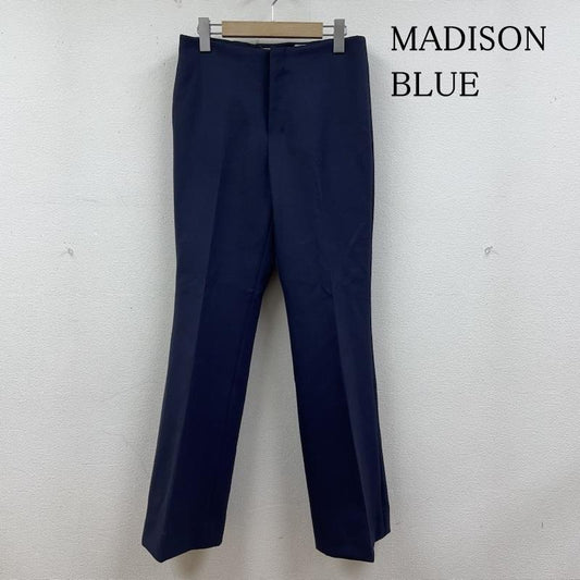 マディソンブルー MADISON BLUE パンツ ワークパンツ、ペインターパンツ W NY DOUBLE CLOTH FLARE PANTS ナイロン MB181-3002 フレア ロング パンツ 2 無地 紺 / ネイビー / navy レディース USED 古着 中古 50130808