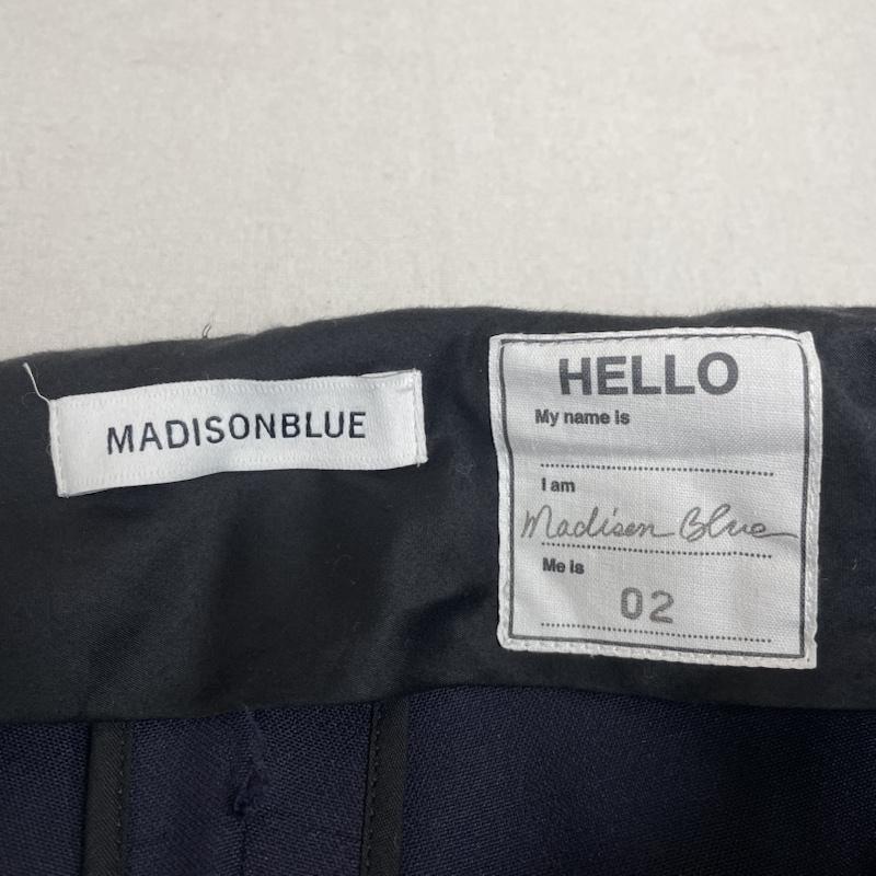 マディソンブルー MADISON BLUE パンツ ワークパンツ、ペインターパンツ W NY DOUBLE CLOTH FLARE PANTS ナイロン MB181-3002 フレア ロング パンツ 2 無地 紺 / ネイビー / navy レディース USED 古着 中古 50130808