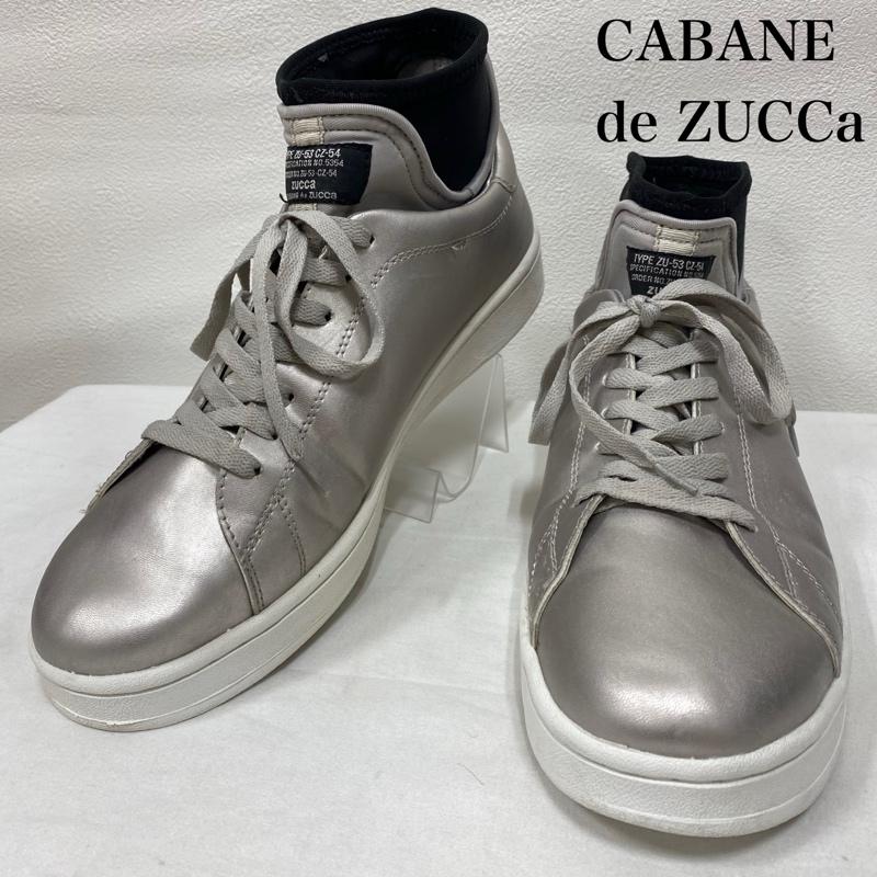 カバンドズッカ CABANE de ZUCCa スニーカー スニーカー ソックス ドッキング スニーカー メタリック シルバー メンズ USED 古着 中古 50130821