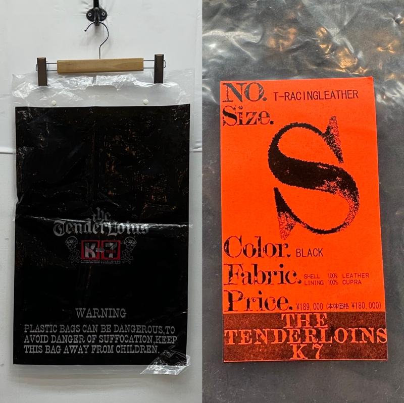 テンダーロイン TENDERLOIN ジャケット、上着 レザージャケット 07AW 袖ライン レーシング レザー ダウン ジャケット T-RACINGLEATHER S 黒 / ブラック / black メンズ USED 古着 中古 50130834