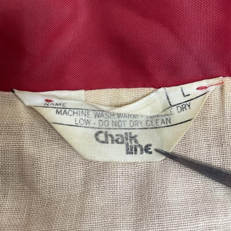 古着 USED ジャケット、上着 ジャンパー、ブルゾン 70s Chalk Line チョークライン ナイロン コーチ ジャケット スナップボタン L ロゴ、文字 X 刺繍 X プリント 赤 / レッド / red メンズ USED 古着 中古 50130839