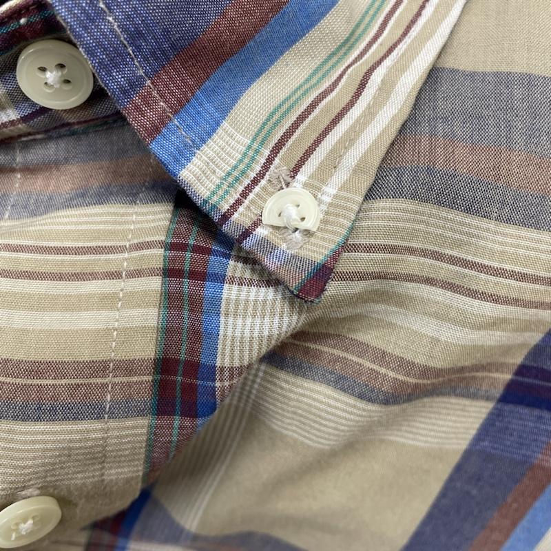 タウンクラフト TOWNCRAFT シャツ、ブラウス 長袖 90s ヴィンテージ 長袖 チェック シャツ ブラウス ボタンダウン L チェック マルチカラー / マルチカラー / multicolor メンズ USED 古着 中古 50130841