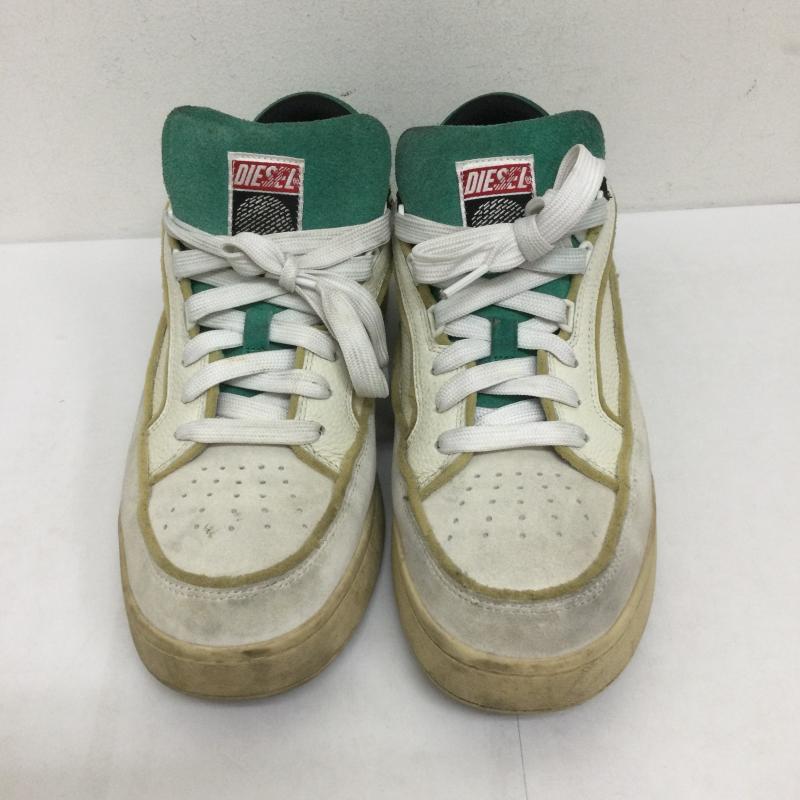 ディーゼル DIESEL スニーカー スニーカー DIESEL S-SINNA LOW スニーカー ディーゼル 27.0cm 白 / ホワイト / white X 緑 / グリーン / green メンズ USED 古着 中古 50130848