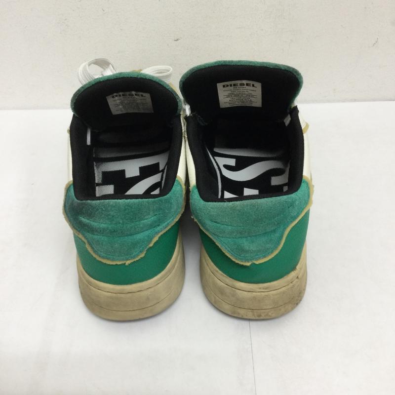 ディーゼル DIESEL スニーカー スニーカー DIESEL S-SINNA LOW スニーカー ディーゼル 27.0cm 白 / ホワイト / white X 緑 / グリーン / green メンズ USED 古着 中古 50130848