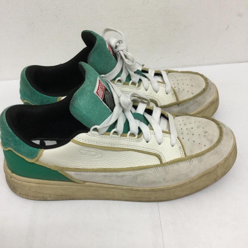 ディーゼル DIESEL スニーカー スニーカー DIESEL S-SINNA LOW スニーカー ディーゼル 27.0cm 白 / ホワイト / white X 緑 / グリーン / green メンズ USED 古着 中古 50130848