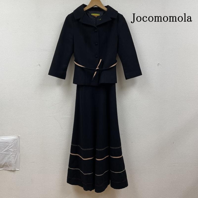 ホコモモラ Jocomomola セットアップ セットアップ フォーマル ワンピース 結婚式 ドレス 礼服 ワンピース 上下セット ツーピース セットアップ 40 ボーダー柄 黒 / ブラック / black レディース USED 古着 中古 50130883