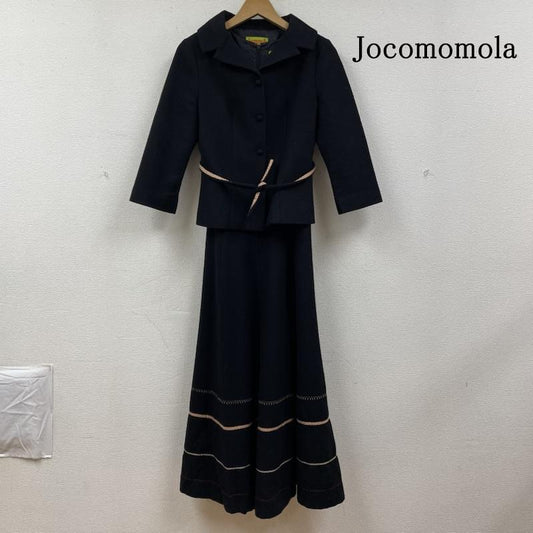 ホコモモラ Jocomomola セットアップ セットアップ フォーマル ワンピース 結婚式 ドレス 礼服 ワンピース 上下セット ツーピース セットアップ 40 ボーダー柄 黒 / ブラック / black レディース USED 古着 中古 50130883