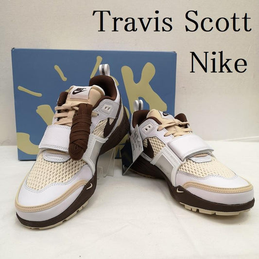 ナイキ NIKE スニーカー スニーカー Travis Scott Zoom Field Jaxx HQ3073-100 トラヴィス スコット トラビス エア ズーム フィールド 26.5cm 白 / ホワイト / white X 茶 / ブラウン / brown X ベージュ / ベージュ / beige メンズ USED 古着 中古 50130970