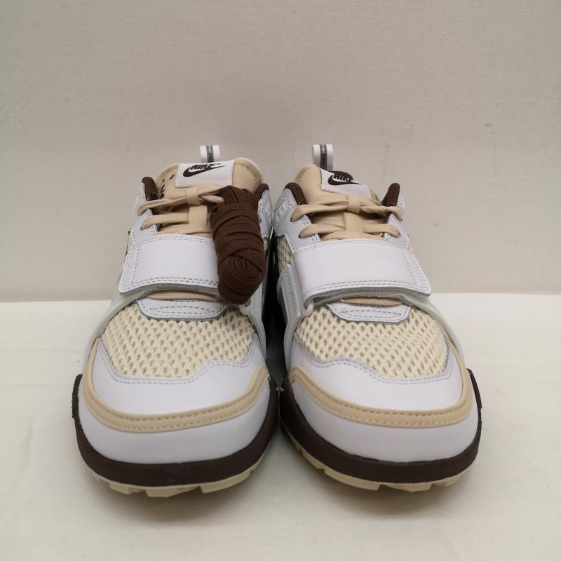ナイキ NIKE スニーカー スニーカー Travis Scott Zoom Field Jaxx HQ3073-100 トラヴィス スコット トラビス エア ズーム フィールド 26.5cm 白 / ホワイト / white X 茶 / ブラウン / brown X ベージュ / ベージュ / beige メンズ USED 古着 中古 50130970