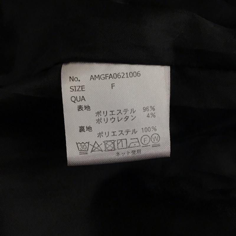 アントマリーズ Aunt Marie s ワンピース ロングスカート AMGFA0621006 深スリットジャンスカ FREE 無地 黒 / ブラック /  レディース USED 古着 中古 10115491