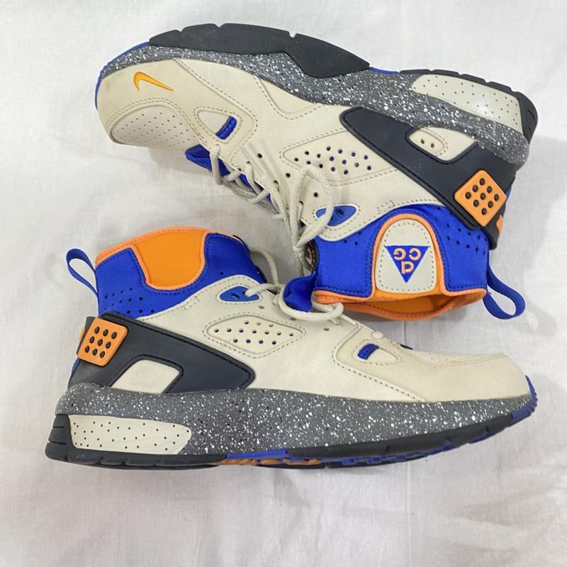 ナイキ エィシージー NIKE ACG スニーカー スニーカー DC9554-200 Nike ACG Air Mowabb Rattan Birch US9/27cm US：9 ロゴ、文字 ベージュ / ベージュ / beige X 青 / ブルー / blue X 橙 / オレンジ / orange メンズ USED 古着 中古 50131018