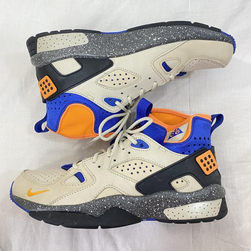 ナイキ エィシージー NIKE ACG スニーカー スニーカー DC9554-200 Nike ACG Air Mowabb Rattan Birch US9/27cm US：9 ロゴ、文字 ベージュ / ベージュ / beige X 青 / ブルー / blue X 橙 / オレンジ / orange メンズ USED 古着 中古 50131018
