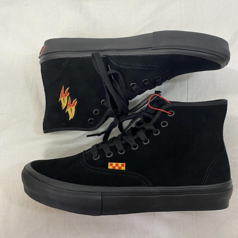 バンズ VANS スニーカー スニーカー VN000D901OJ Andrew Allen × Vans Skate Authentic High Black US9/27cm US：9 刺繍 黒 / ブラック / black メンズ USED 古着 中古 50131019