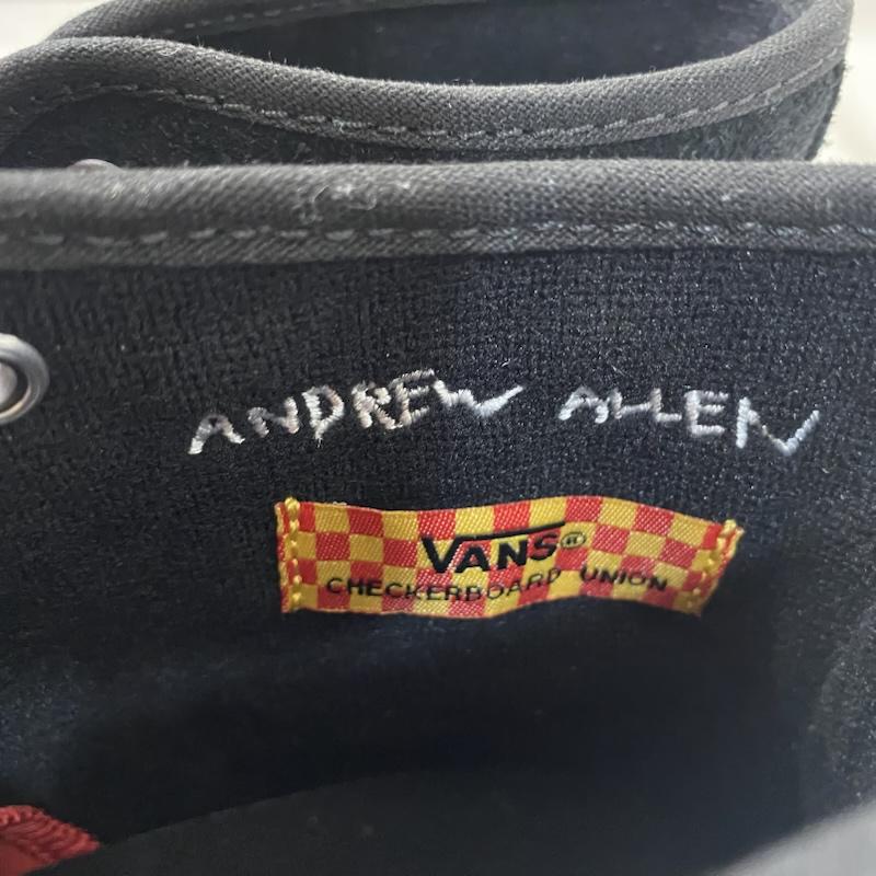 バンズ VANS スニーカー スニーカー VN000D901OJ Andrew Allen × Vans Skate Authentic High Black US9/27cm US：9 刺繍 黒 / ブラック / black メンズ USED 古着 中古 50131019