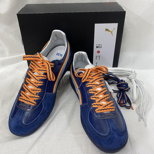 プーマ PUMA スニーカー スニーカー MIJ S-PULSE magforlia 2024 清水エスパルス J2リーグ優勝記念 CLYDE ROYAL-PUMA SILVER US9/27cm US：9 ロゴ、文字 青 / ブルー / blue X 銀 / シルバー / silver color メンズ USED 古着 中古 50131059