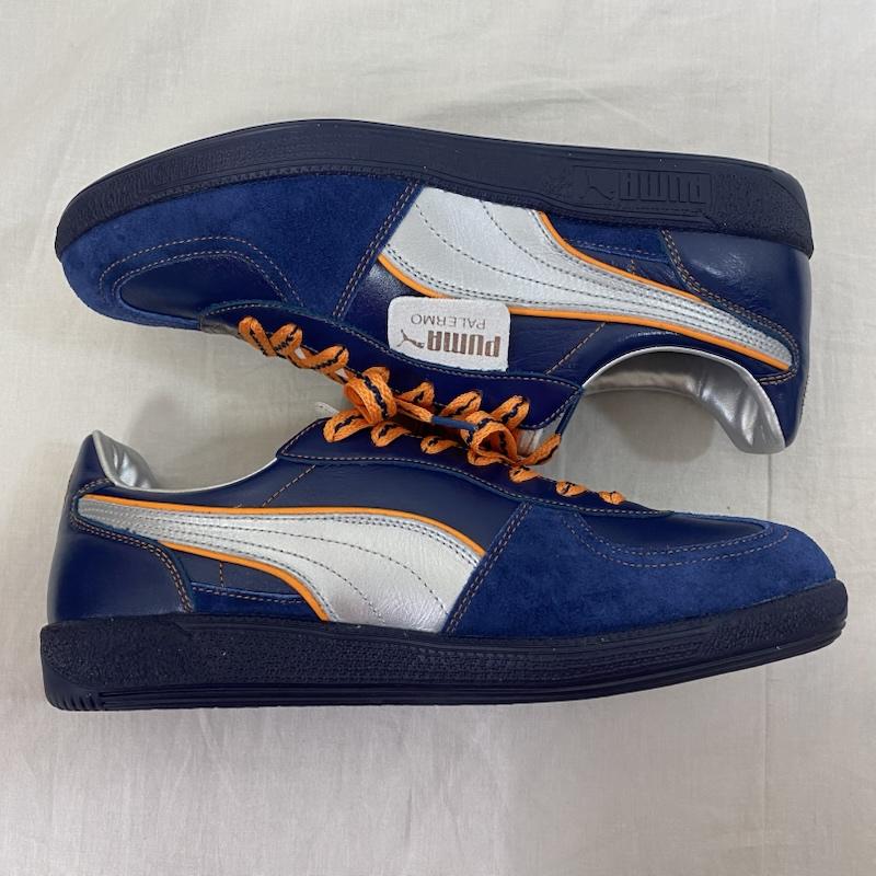 プーマ PUMA スニーカー スニーカー MIJ S-PULSE magforlia 2024 清水エスパルス J2リーグ優勝記念 CLYDE ROYAL-PUMA SILVER US9/27cm US：9 ロゴ、文字 青 / ブルー / blue X 銀 / シルバー / silver color メンズ USED 古着 中古 50131059
