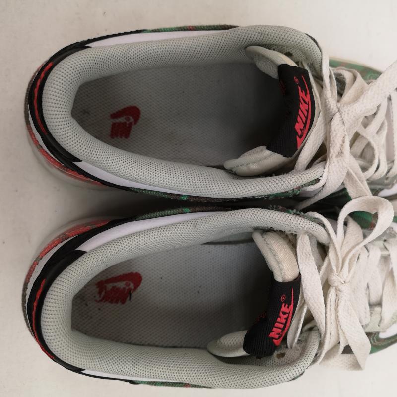 ナイキ NIKE スニーカー スニーカー GS DUNK LOW PLAID ダンク ロー プレイド DV8919-100 24.5cm 白 / ホワイト / white X 赤 / レッド / red X 緑 / グリーン / green レディース USED 古着 中古 50131064