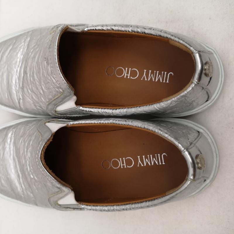 ジミーチュウ JIMMY CHOO スリッポン スリッポン メタリック シルバー スリッポン スニーカー 35 1/2 22.5cm 銀 / シルバー / silver color レディース USED 古着 中古 50131065
