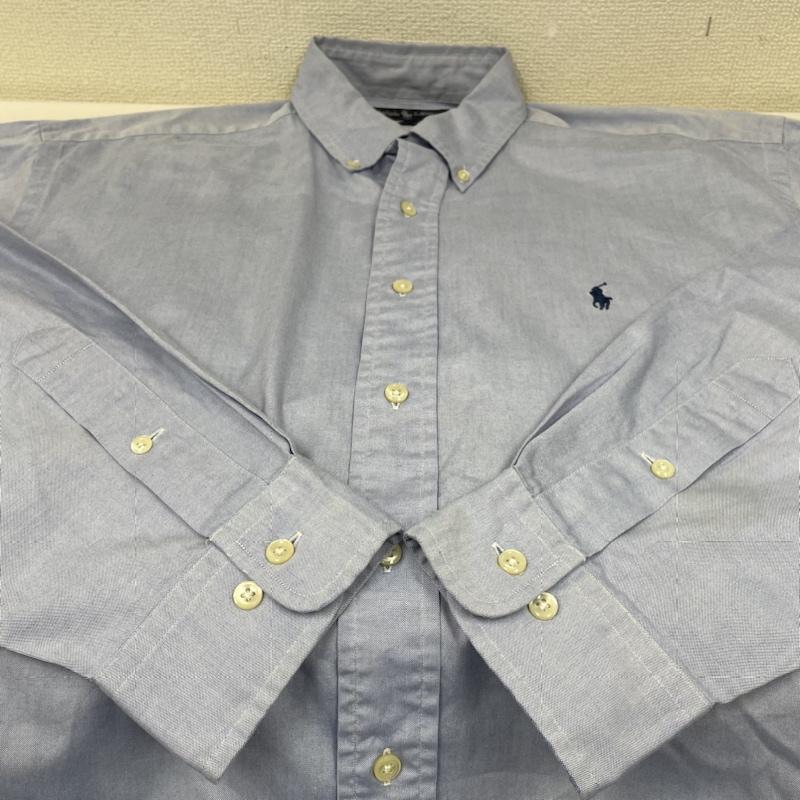 ラルフローレン RALPHLAUREN シャツ、ブラウス 長袖 90s YARMOUTH ボタンダウン 長袖 シャツ 刺繍 ロゴ ヤーマス サイズ16 1/2 - ロゴ、文字 X 刺繍 X ワンポイント 水色 / ライトブルー / メンズ USED 古着 中古 50131070