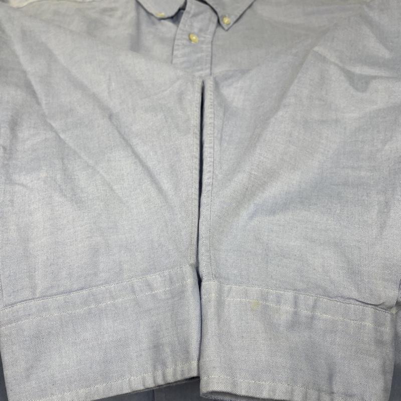 ラルフローレン RALPHLAUREN シャツ、ブラウス 長袖 90s YARMOUTH ボタンダウン 長袖 シャツ 刺繍 ロゴ ヤーマス サイズ16 1/2 - ロゴ、文字 X 刺繍 X ワンポイント 水色 / ライトブルー / メンズ USED 古着 中古 50131070