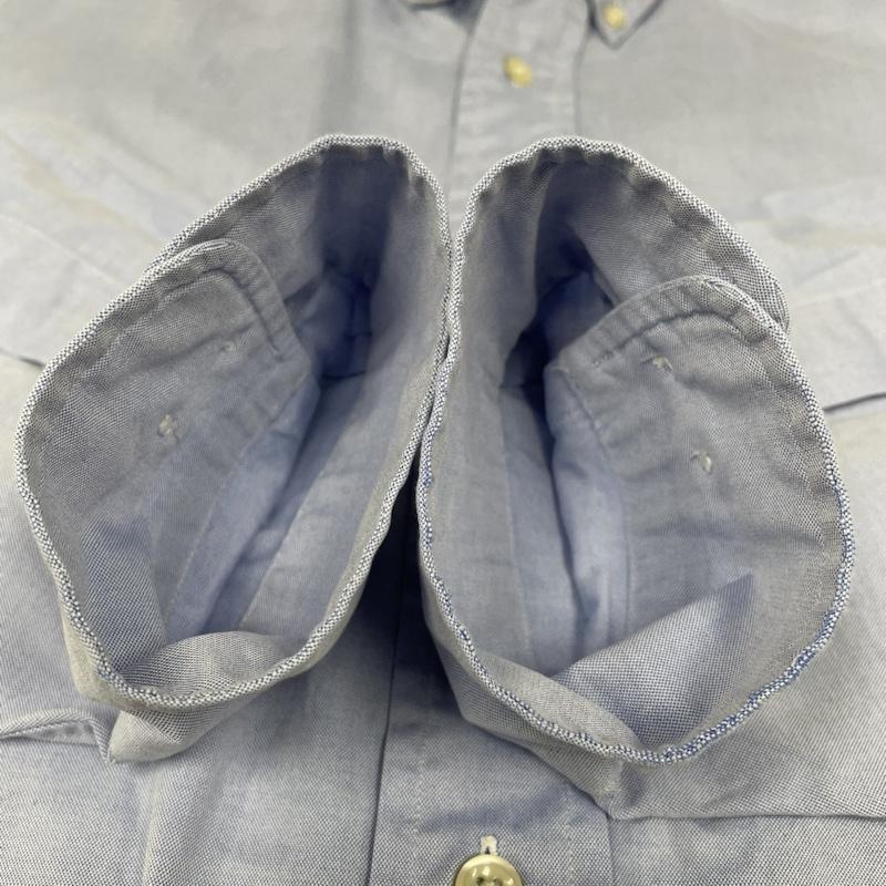 ラルフローレン RALPHLAUREN シャツ、ブラウス 長袖 90s YARMOUTH ボタンダウン 長袖 シャツ 刺繍 ロゴ ヤーマス サイズ16 1/2 - ロゴ、文字 X 刺繍 X ワンポイント 水色 / ライトブルー / メンズ USED 古着 中古 50131070