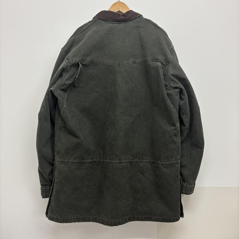 カーハート Carhartt コート コート一般 ダック ワークジャケット 襟コーデュロイ レザーロゴ 00 s C52MOS ブランケット 裏地 XL メンズ USED 古着 中古 50131182
