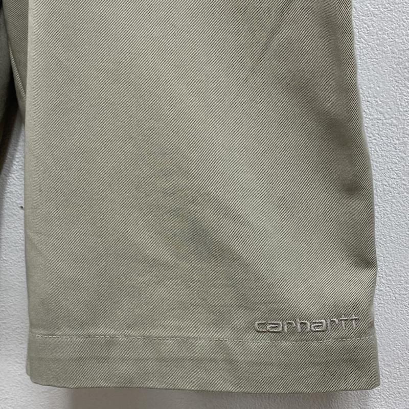 カーハート Carhartt パンツ ショートパンツ 裾ロゴ ワーク チノ ハーフパンツ ジップフライ L ワンポイント X ロゴ、文字 X 刺繍 メンズ USED 古着 中古 50131207