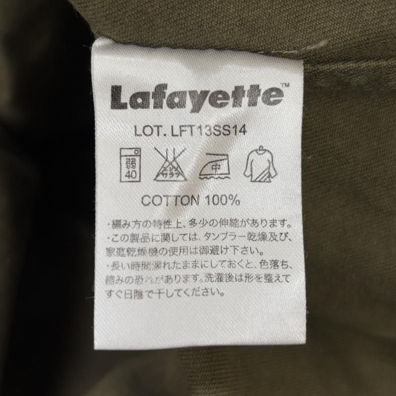 ラファイエット Lafayette シャツ、ブラウス 半袖 LFT13SS14 タイガーカモフラ 迷彩柄 猫目ボタン 半袖 ワーク シャツ M メンズ USED 古着 中古 50131246