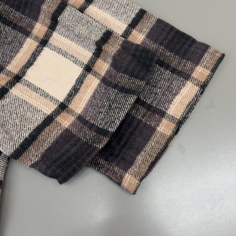 インディビジュアライズドシャツ INDIVIDUALIZED SHIRTS シャツ、ブラウス 半袖 USA製 チェック柄 コットン フランネル 半袖 シャツ - メンズ USED 古着 中古 50131252