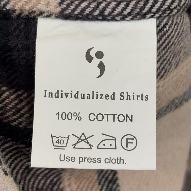インディビジュアライズドシャツ INDIVIDUALIZED SHIRTS シャツ、ブラウス 半袖 USA製 チェック柄 コットン フランネル 半袖 シャツ - メンズ USED 古着 中古 50131252