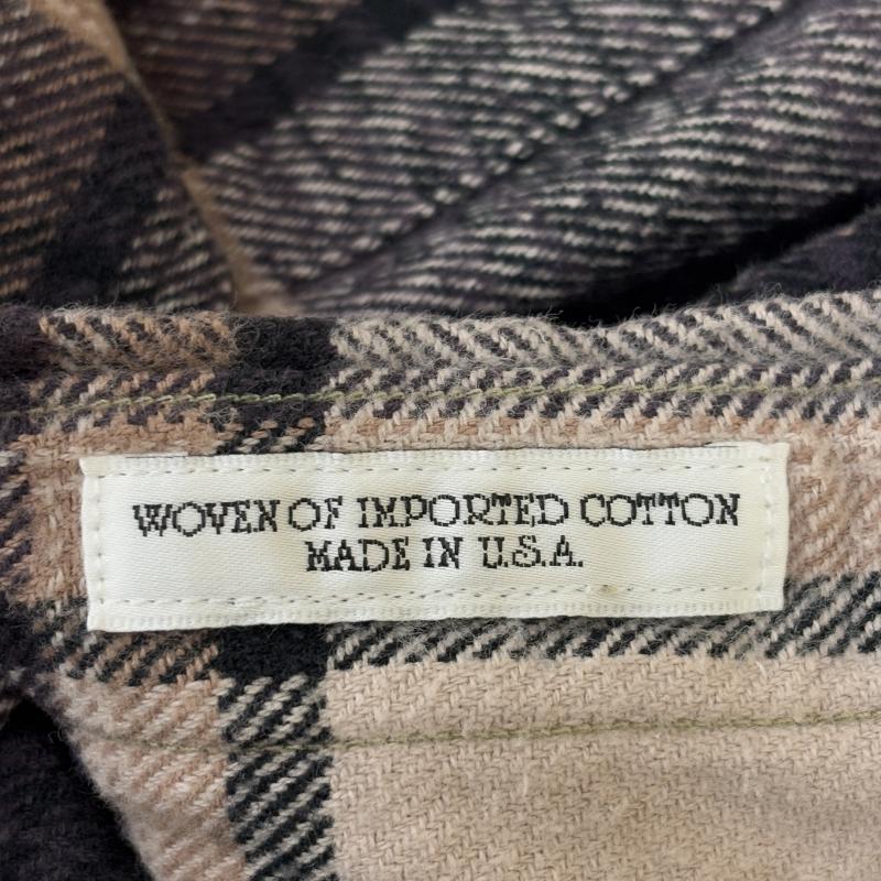 インディビジュアライズドシャツ INDIVIDUALIZED SHIRTS シャツ、ブラウス 半袖 USA製 チェック柄 コットン フランネル 半袖 シャツ - メンズ USED 古着 中古 50131252