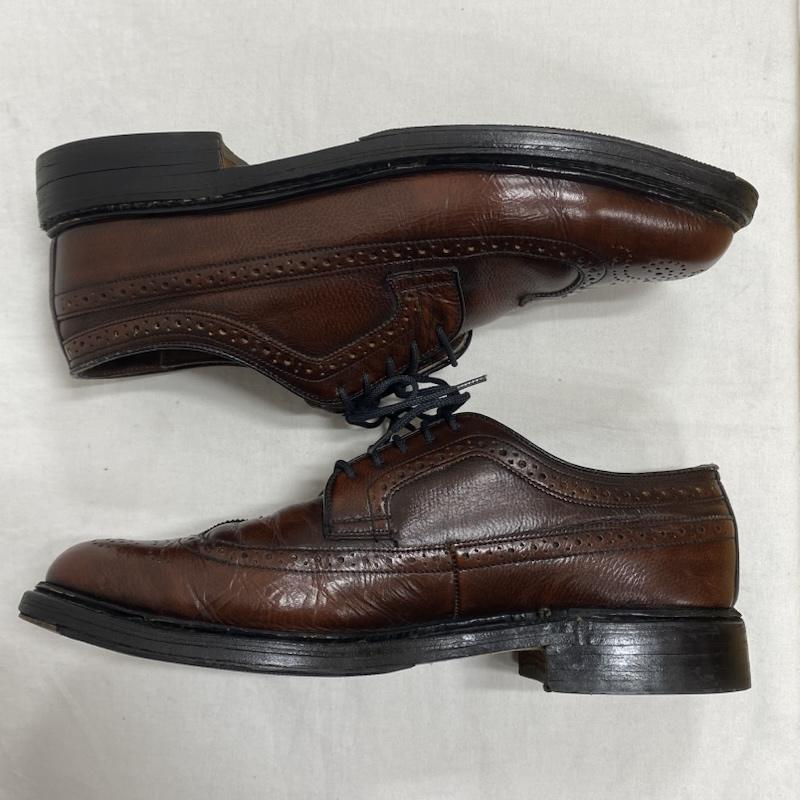 シアーズ SEARS 革靴 革靴 ウィングチップ レザー シューズ レースアップ ヴィンテージ 74127 US：8.5 茶 / ブラウン / brown メンズ USED 古着 中古 50131262