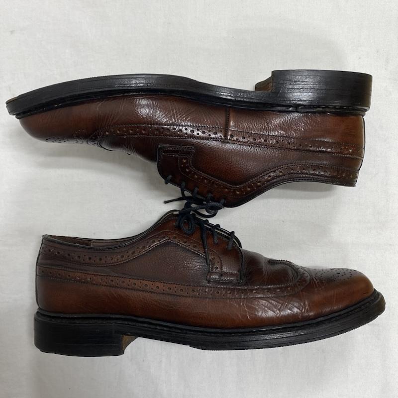 シアーズ SEARS 革靴 革靴 ウィングチップ レザー シューズ レースアップ ヴィンテージ 74127 US：8.5 茶 / ブラウン / brown メンズ USED 古着 中古 50131262