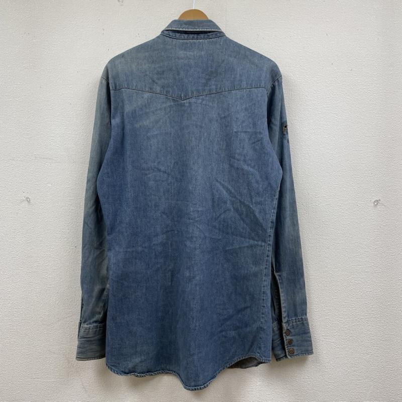 リーバイス Levi s シャツ、ブラウス 長袖 90s デニム ウエスタン シャツ 長袖 スナップボタン スモールe オレンジタブ M 無地 インディゴ / インディゴ / Indigo メンズ USED 古着 中古 50131274