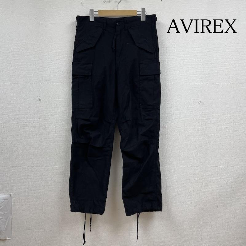 アヴィレックス AVIREX パンツ ワークパンツ、ペインターパンツ カーゴパンツ ミリタリー ジップフライ アーミー ベーシック BDU 783-3910004 M 無地 黒 / ブラック / black メンズ USED 古着 中古 50131294
