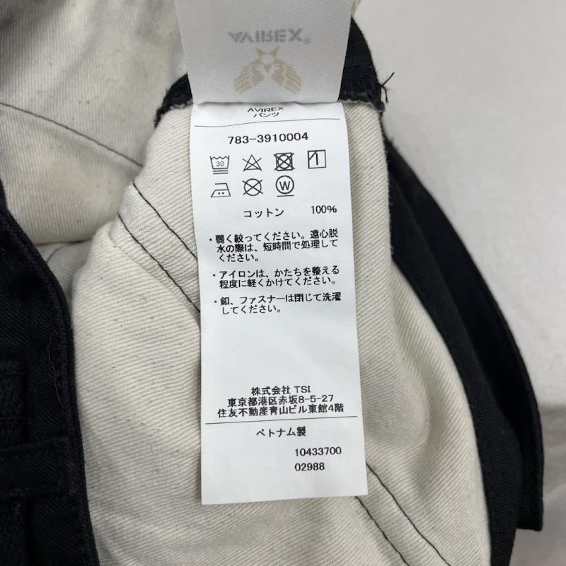 アヴィレックス AVIREX パンツ ワークパンツ、ペインターパンツ カーゴパンツ ミリタリー ジップフライ アーミー ベーシック BDU 783-3910004 M 無地 黒 / ブラック / black メンズ USED 古着 中古 50131294
