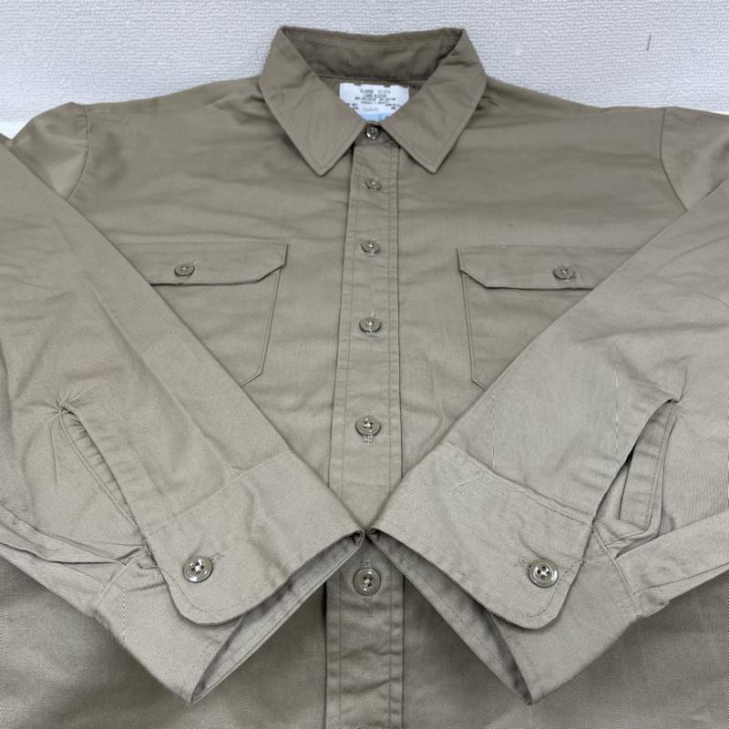 シアーズ SEARS シャツ、ブラウス 長袖 ビンテージ 80s feldmaster 無地 長袖 ワーク シャツ ボタン USA製 XL 無地 ベージュ / ベージュ / beige メンズ USED 古着 中古 50131297