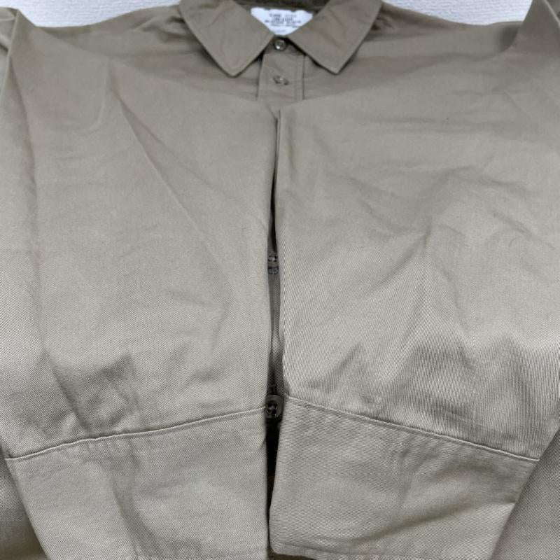 シアーズ SEARS シャツ、ブラウス 長袖 ビンテージ 80s feldmaster 無地 長袖 ワーク シャツ ボタン USA製 XL 無地 ベージュ / ベージュ / beige メンズ USED 古着 中古 50131297
