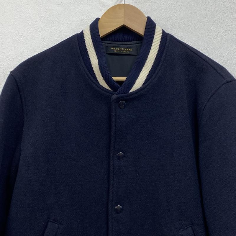 ミスタージェントルマン MR.GENTLEMAN ジャケット、上着 ジャンパー、ブルゾン AWARD JACKET アワードジャケット MG14F-CO25 ウール スタジャン M 紺 / ネイビー / navy メンズ USED 古着 中古 50131311