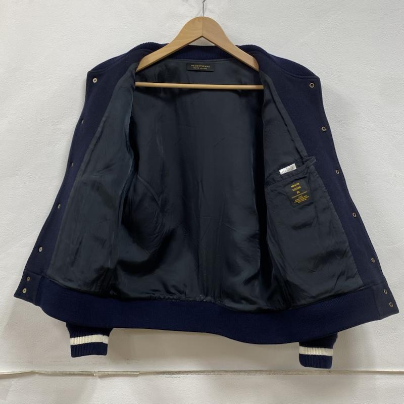 ミスタージェントルマン MR.GENTLEMAN ジャケット、上着 ジャンパー、ブルゾン AWARD JACKET アワードジャケット MG14F-CO25 ウール スタジャン M 紺 / ネイビー / navy メンズ USED 古着 中古 50131311