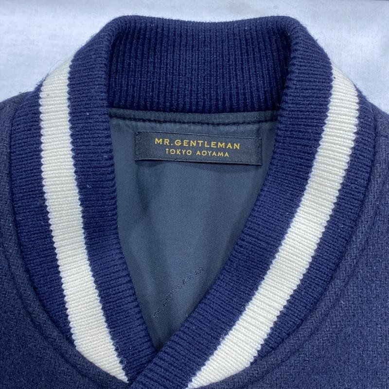 ミスタージェントルマン MR.GENTLEMAN ジャケット、上着 ジャンパー、ブルゾン AWARD JACKET アワードジャケット MG14F-CO25 ウール スタジャン M 紺 / ネイビー / navy メンズ USED 古着 中古 50131311