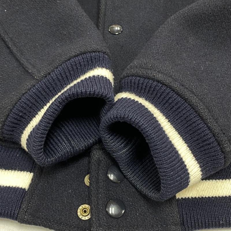 ミスタージェントルマン MR.GENTLEMAN ジャケット、上着 ジャンパー、ブルゾン AWARD JACKET アワードジャケット MG14F-CO25 ウール スタジャン M 紺 / ネイビー / navy メンズ USED 古着 中古 50131311