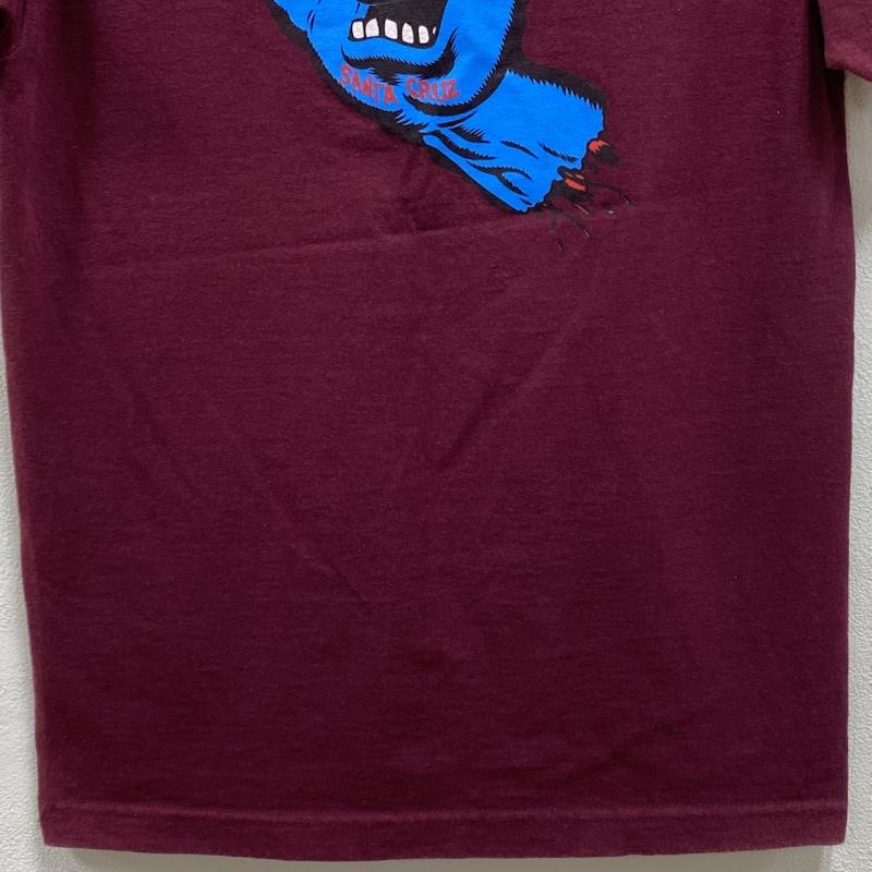 サンタクルーズ SANTA CRUZ Tシャツ 半袖 90 s 00 s オールド スクリーミングハンド NHSタグ メキシコ製 S ロゴ、文字 X プリント えんじ / ワインレッド / dark red メンズ USED 古着 中古 50131319
