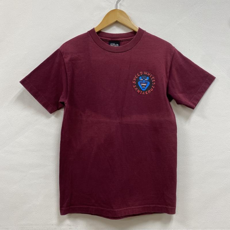 サンタクルーズ SANTA CRUZ Tシャツ 半袖 90 s 00 s オールド スクリーミングハンド NHSタグ メキシコ製 S ロゴ、文字 X プリント えんじ / ワインレッド / dark red メンズ USED 古着 中古 50131319