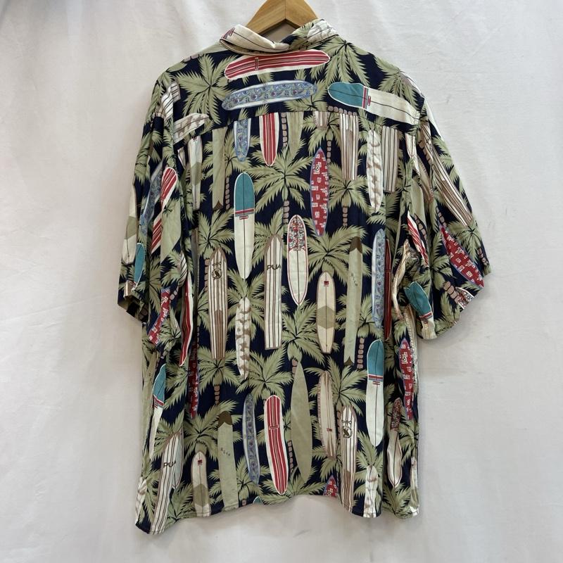 レインスプーナー reyn spooner シャツ、ブラウス 半袖 90s ダイヤモンドヘッドタグ サーフボード柄 レーヨン アロハシャツ ビンテージ XL マルチカラー / マルチカラー / multicolor メンズ USED 古着 中古 50131327