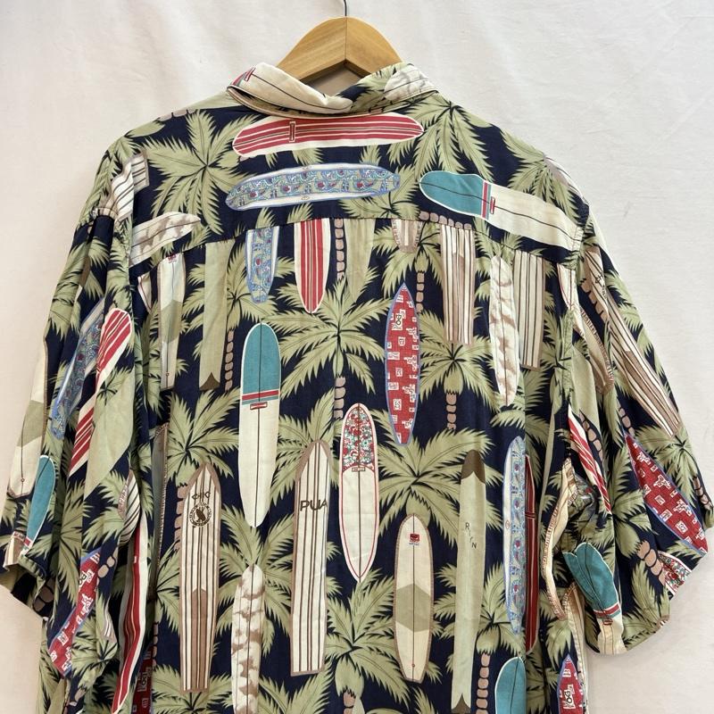 レインスプーナー reyn spooner シャツ、ブラウス 半袖 90s ダイヤモンドヘッドタグ サーフボード柄 レーヨン アロハシャツ ビンテージ XL マルチカラー / マルチカラー / multicolor メンズ USED 古着 中古 50131327