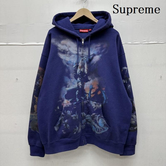 シュプリーム Supreme パーカー 長袖 24AW Frank Frazetta Zip Up Hooded Sweatshirt プリント ジップ パーカー XL 紫 / パープル / purple メンズ USED 古着 中古 50131336