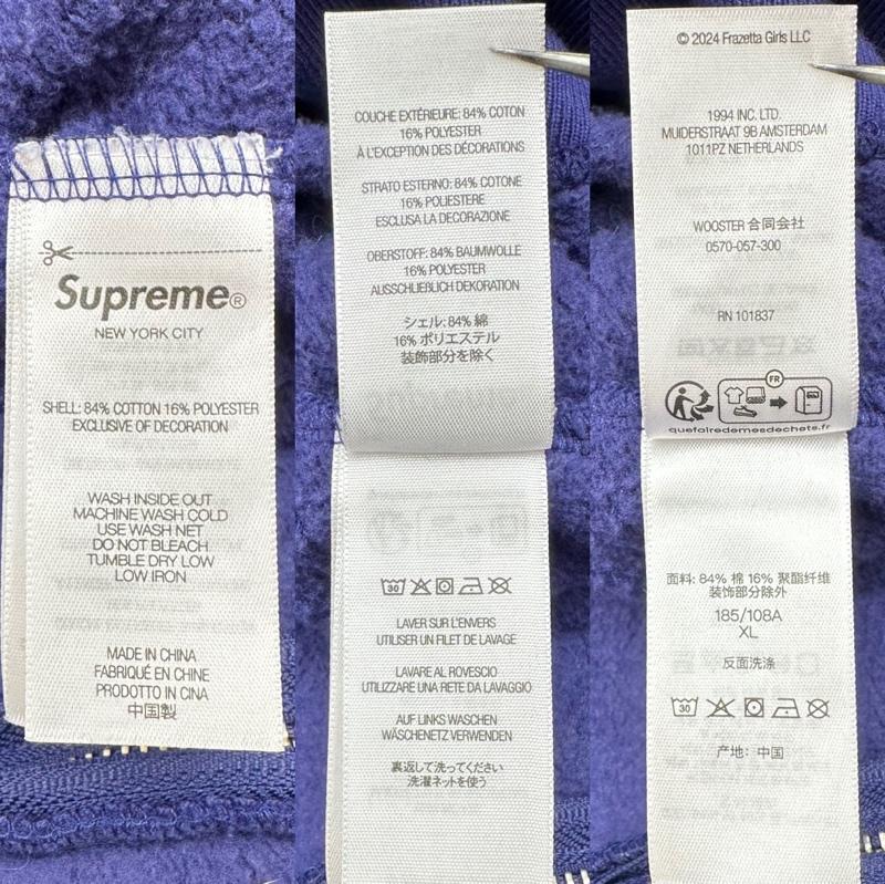 シュプリーム Supreme パーカー 長袖 24AW Frank Frazetta Zip Up Hooded Sweatshirt プリント ジップ パーカー XL 紫 / パープル / purple メンズ USED 古着 中古 50131336