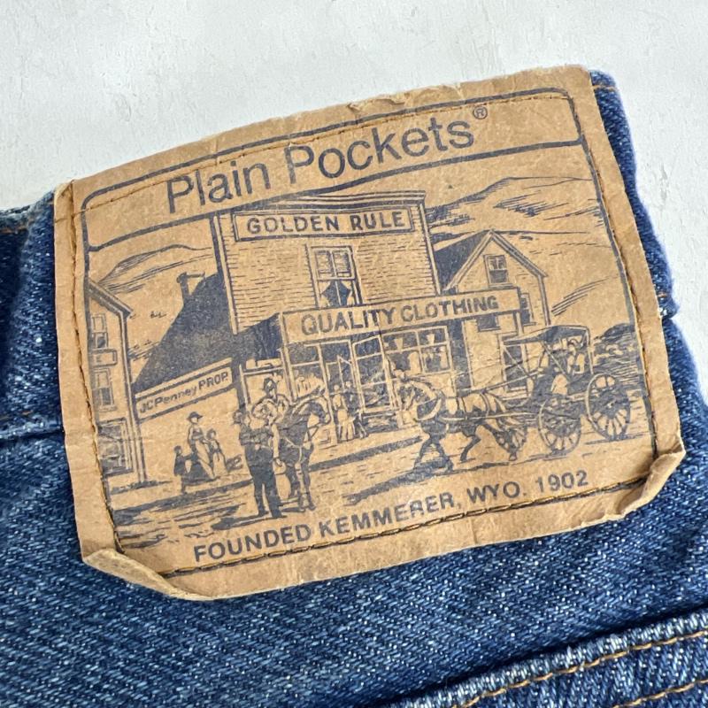 ジェイシーペニー J.C.PENNY パンツ デニム、ジーンズ 80s plain pockets USA製 デニムパンツ ビンテージ 33インチ メンズ USED 古着 中古 50131343